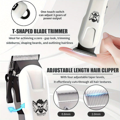 Electric Grooming Kit Hair Clipper & Razor Set USB Rechargeable with Digital Screen - 2 & 3 Piece Sets for Home Use & Salons