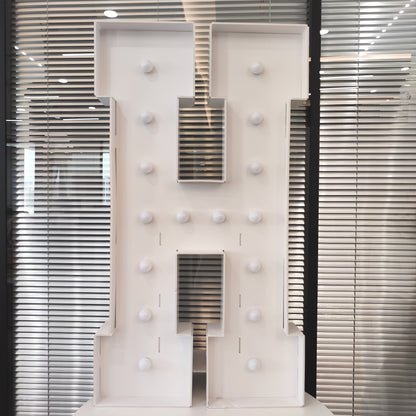 LED Letter Lights 4FT Tall Marquee Letter Lights A-Z Alphabet Light Up Letters with Cool White LED for Wedding