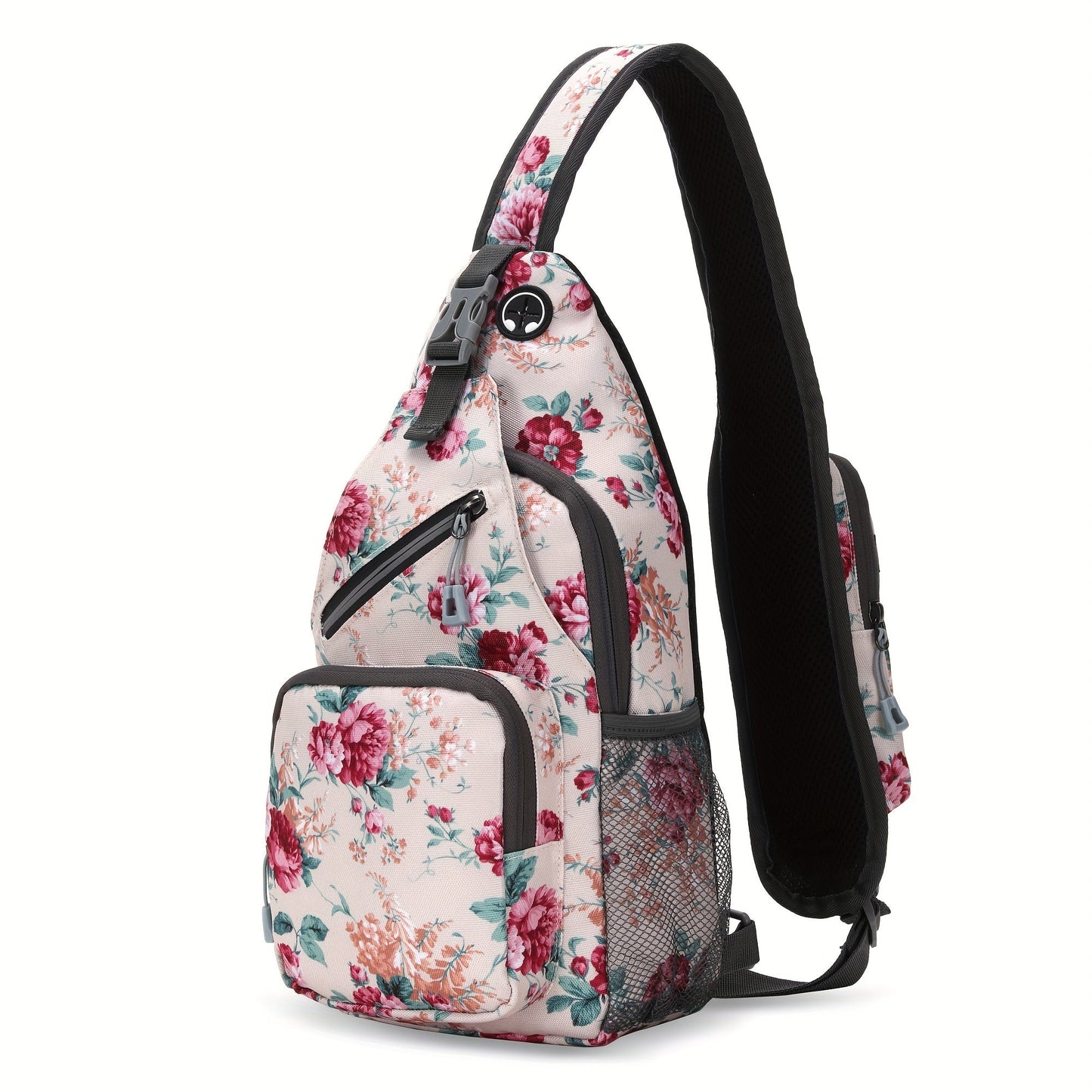 Lightweight Multi-Pocket Sling Crossbody Bag for Women and Men with Zip Compartments and 14 Color Styles