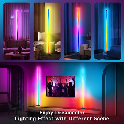 RGB Floor Lamp with Remote Control USB Powered, Color Changing LED Corner Lamp with Adjustable Brightness
