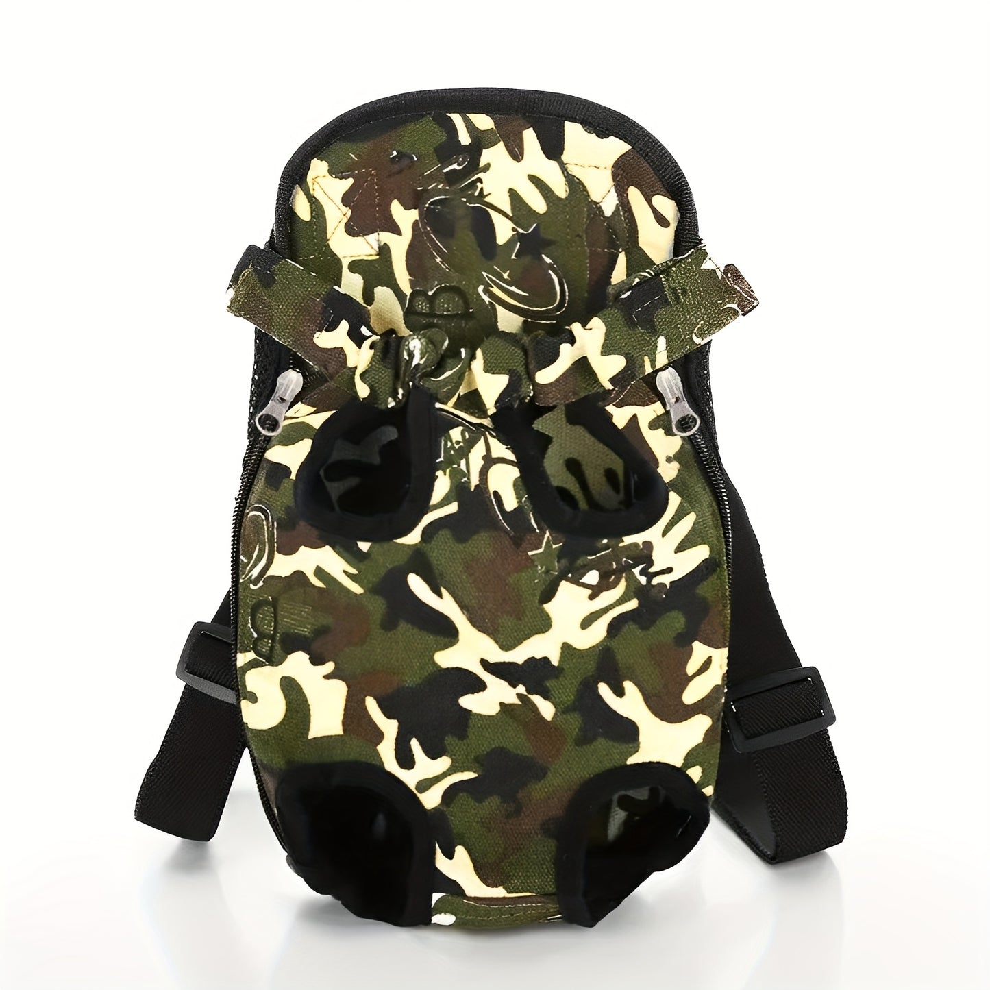 Dog Front Chest Carrier Backpack | Pet Carrying Bag for Small Dogs & Cats, Hands-Free Travel Hiking Cycling Outdoor Bag with Adjustable
