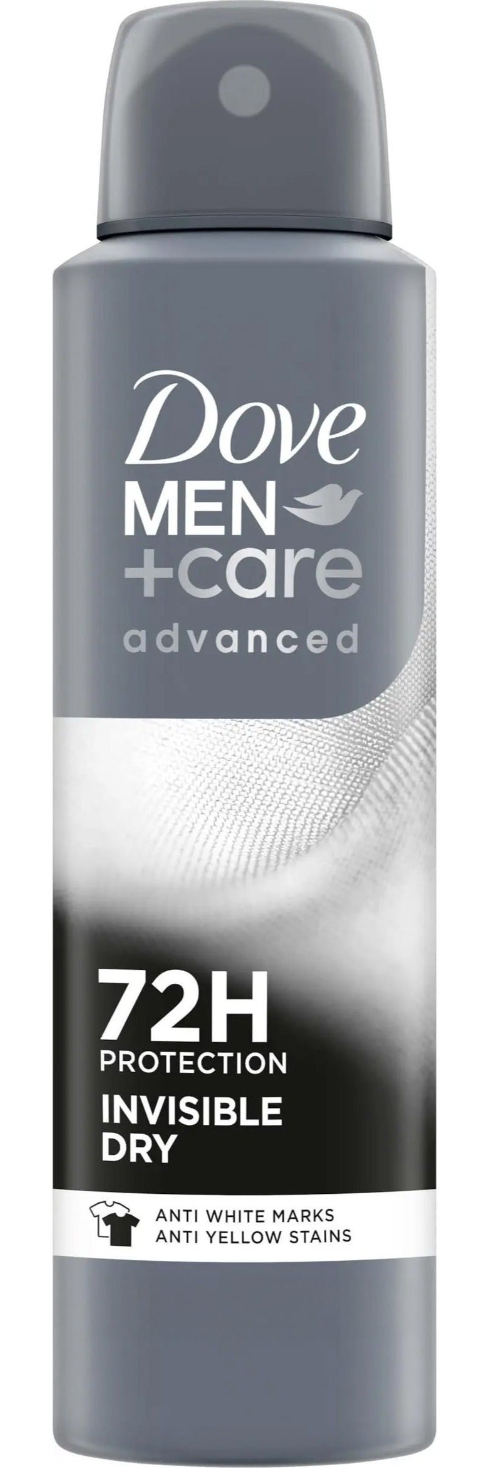 Dove Men+Care Invisible Dry Antiperspirant Spray, 150 ml Cans in Three-Pack with 72H Label