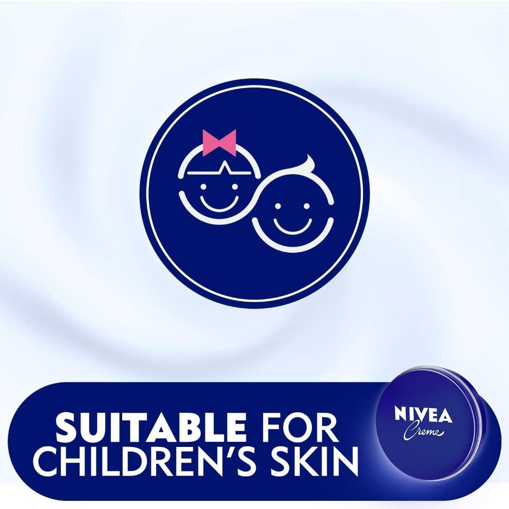 NIVEA Creme 150ml, All-Purpose Moisturizing Cream for Body Face & Hands, Deep Hydration for Dry & Sensitive