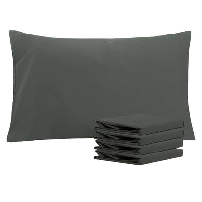 Pillowcases 4 Pack Queen 20x30 – Brushed Microfiber Soft Wrinkle-Free Fade-Resistant Envelope Closure Solid Color 32 Colors