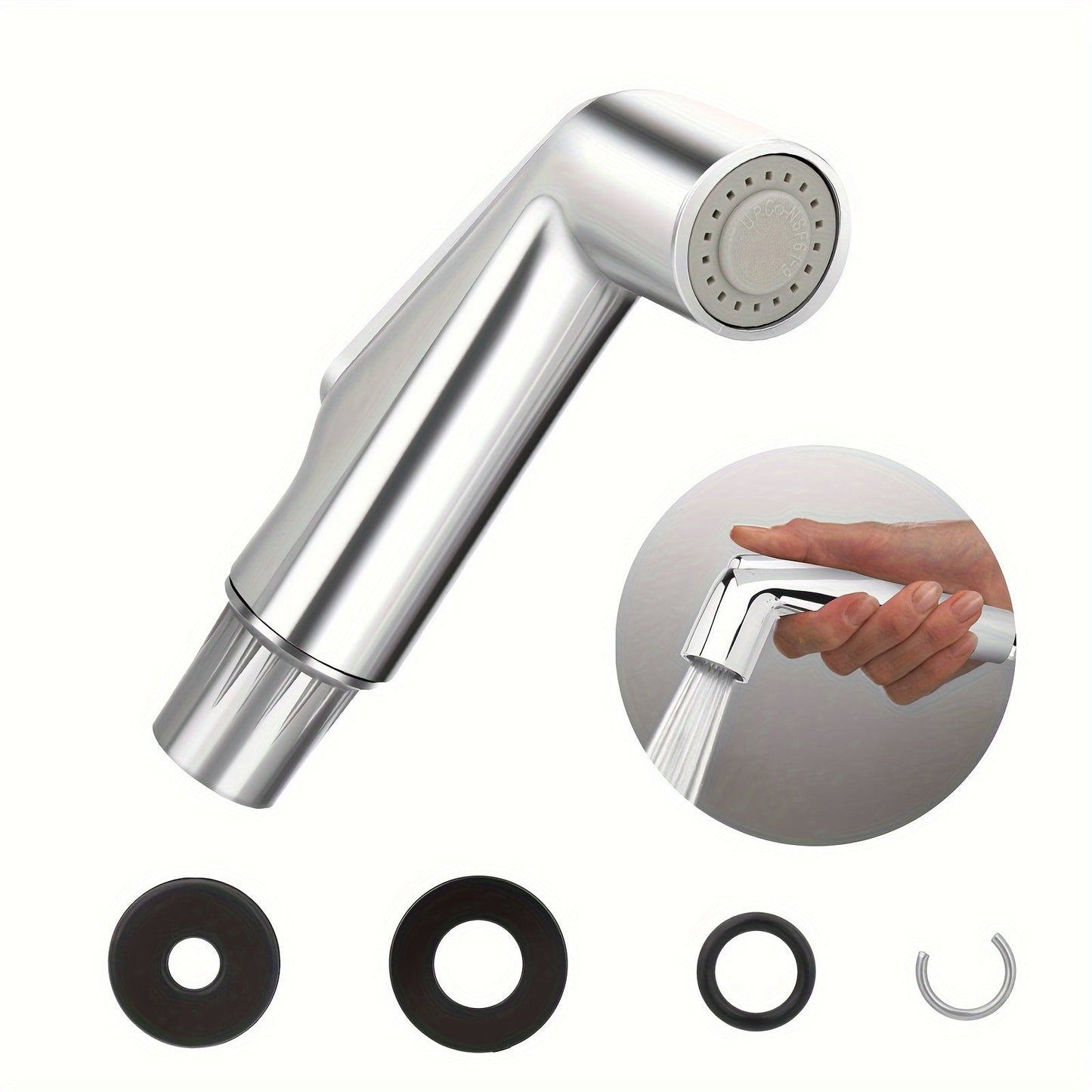 Kitchen Sink Side Sprayer Head Universal Replacement, Quick Connect Pull-Out Faucet Nozzle