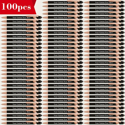 Custom Engraved Ballpoint Pen Set 100pcs, Personalized Metal Luxury Pens Bulk, Engraved Writing Instruments for Wedding, Corporate Gifts