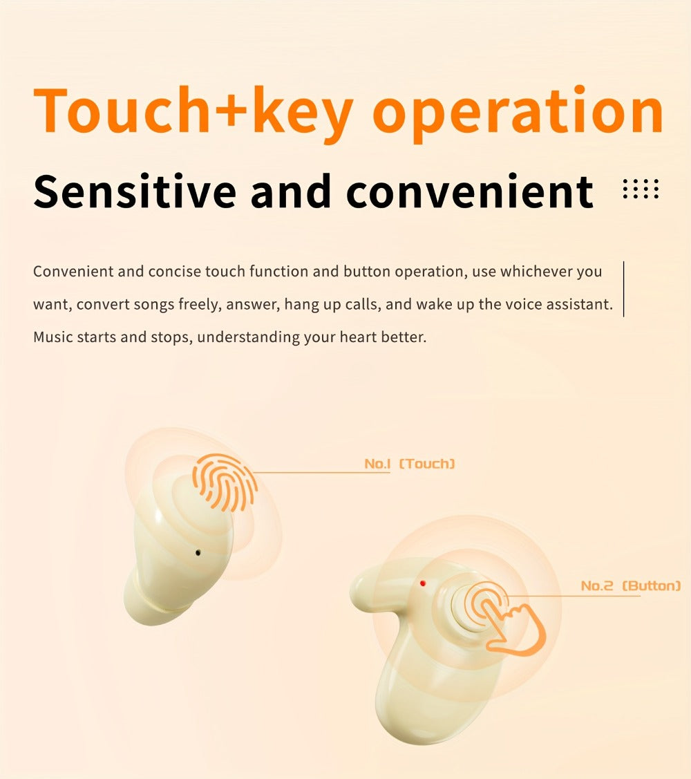 2-in-1 Wireless Earphones Couples Shared Audio Long Battery Life Clear Sound TV Movies for Bedside Audio, Alarms and Room Entertainment
