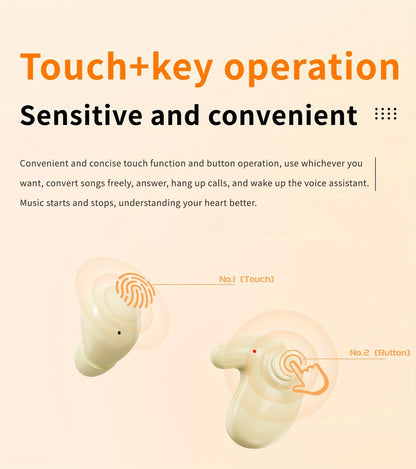 2-in-1 Wireless Earphones Couples Shared Audio Long Battery Life Clear Sound TV Movies for Bedside Audio, Alarms and Room Entertainment