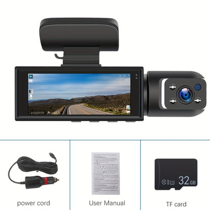Dash Camera Checkout Options with Wide-Screen Dual-Camera Body or Two-Inch No-WiFi Models Pictured
