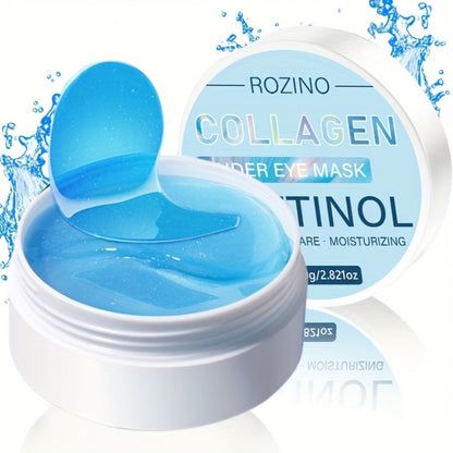 Retinol Collagen Eye Mask 60pcs 80g – Firming Under Eye Patches for Dark Circles, Puffiness, Sagging & Fine Lines