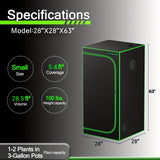 Plus 28" x 28" x 63
