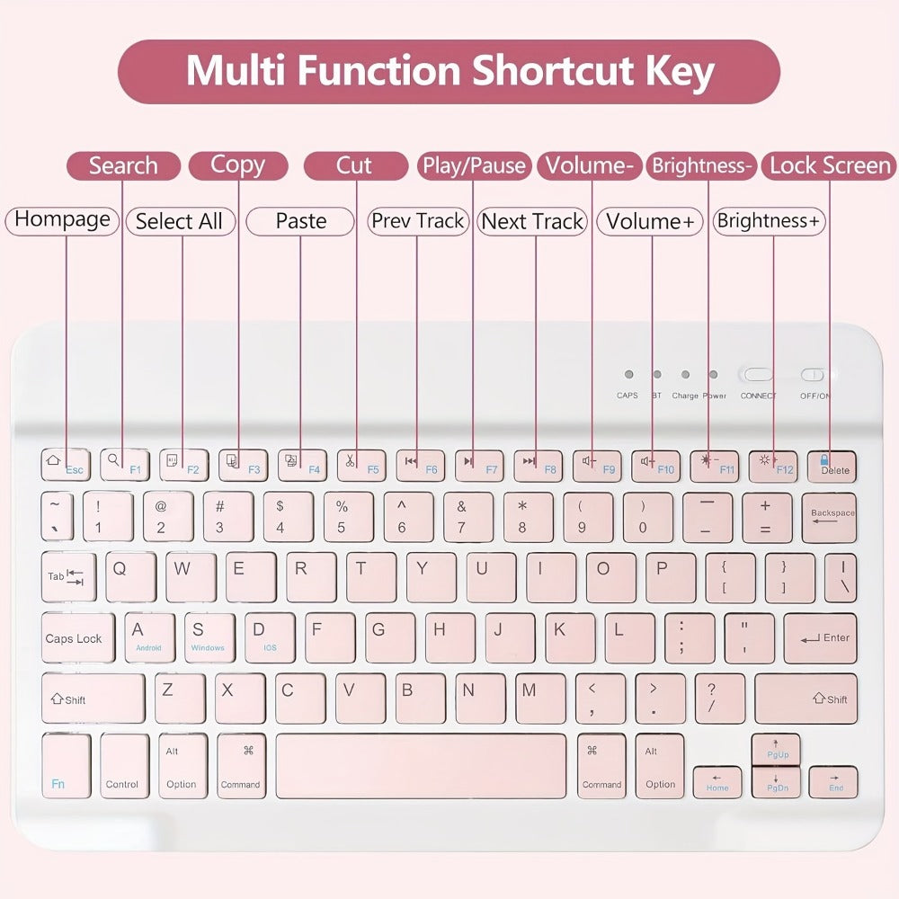iPad Detachable Magnetic Keyboard with Touchpad, Compatible with iPad Air 11 M2 2024, iPad Pro 11"