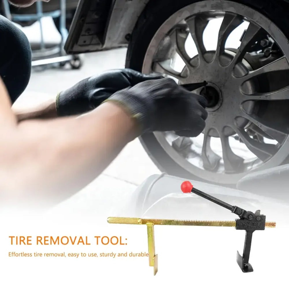 Bead Breaker Tool Heavy-Duty Manual Tire Changer with Safety Guard, Durable Steel Construction Universal Tire Service Equipment for Cars