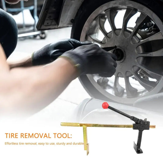 Bead Breaker Tool Heavy-Duty Manual Tire Changer with Safety Guard, Durable Steel Construction Universal Tire Service Equipment for Cars