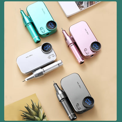 Electric Nail Polisher & Buffer Rechargeable High Power, Professional Manicure Pedicure Machine for Nail