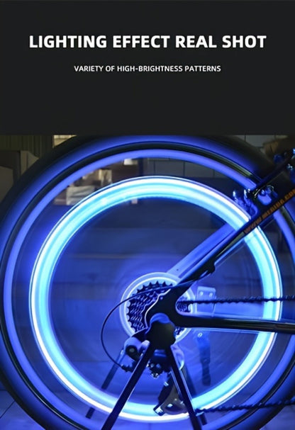 LED Tire Valve Stem Light Sets in 4-, 8- or 16-Piece Blue, Green, Red, Mixed and Skull-Top Configurations