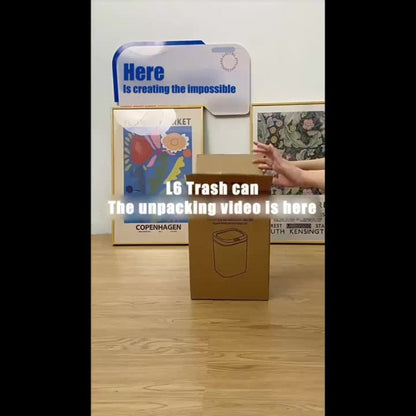Touchless Trash Can Sensor Lid Hands-Free, Infrared Motion Detection, Battery Powered Cordless