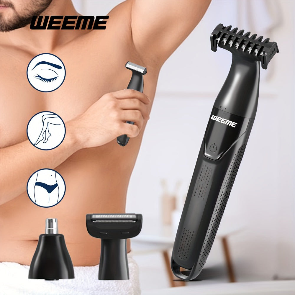 Electric Epilator & Hair Removal Device 3-in-1 for Men & Women - Shaver Trimmer for Underarms Legs Arms Bikini Line Sensitive Areas