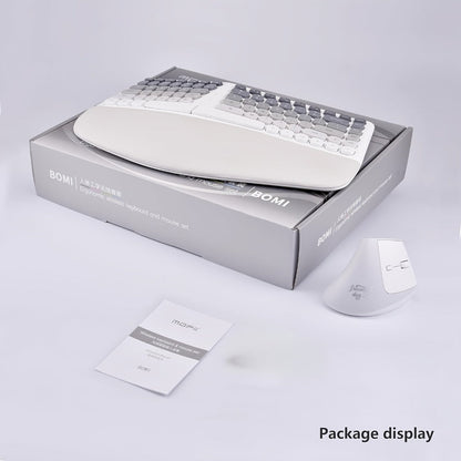 Wireless Keyboard and Mouse Combo with Wrist Support Anti-RSI Silent Keys 2.4GHz Plug-and-Play for an Everyday Personal Care Routine