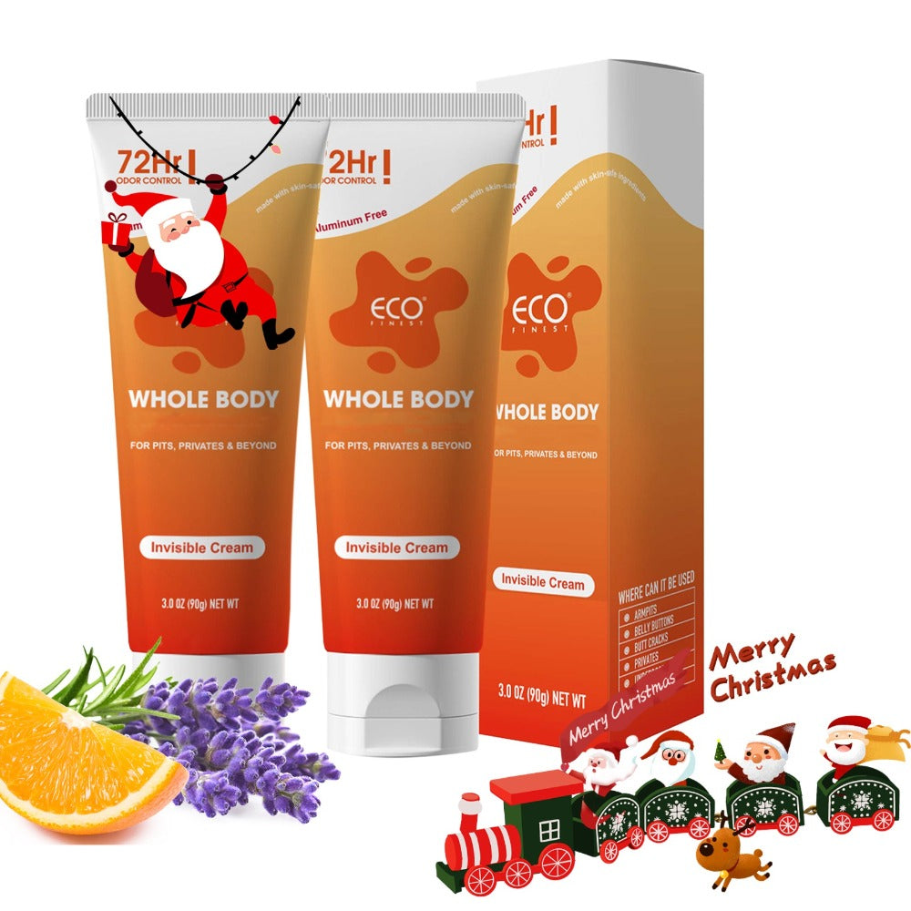 Natural Deodorant Cream 72-Hour Odor Protection – Aluminum-Free Body Deodorant with Lavender & Orange Scent | Long-Lasting Skin-Safe Formula