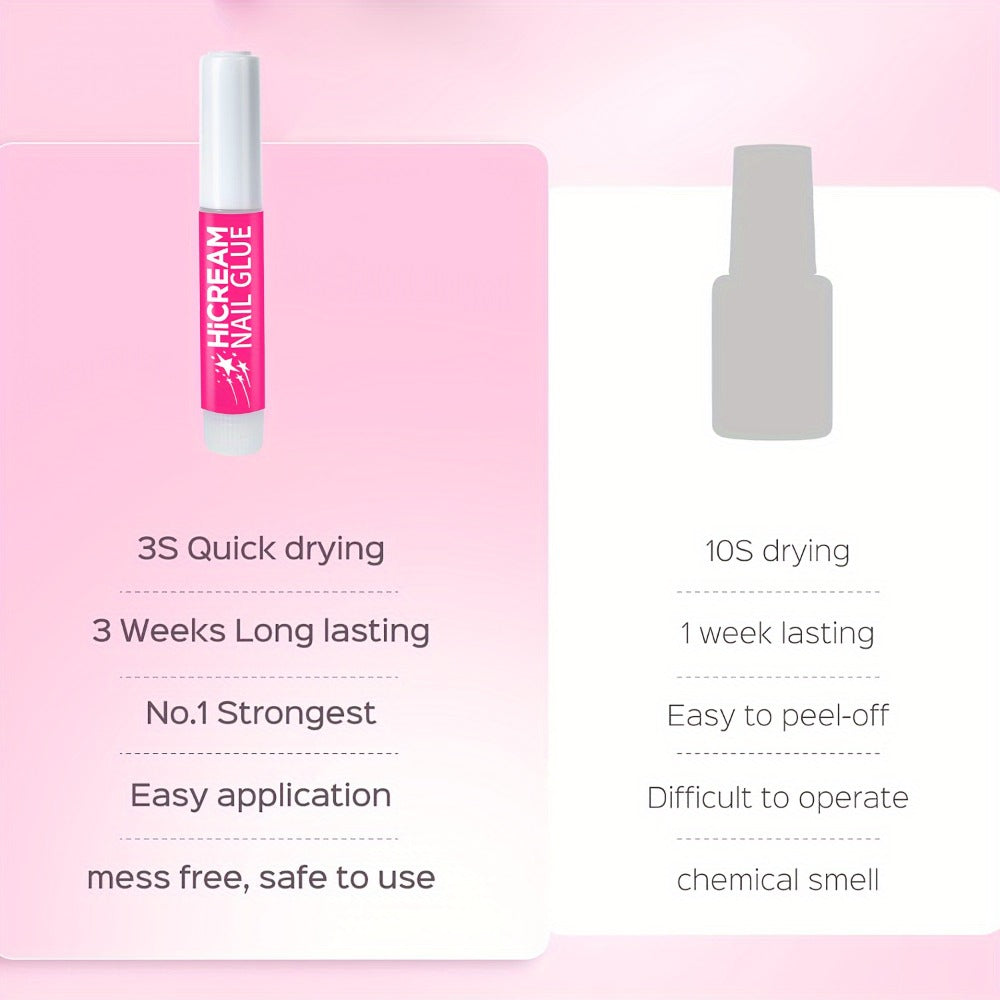 Acrylic Nail Glue Set 14 Pcs No Lamp Quick Dry Super Strong Bond – 12×2ml + 2×7ml Bulk Pack for Press On Nails, Fake Nails