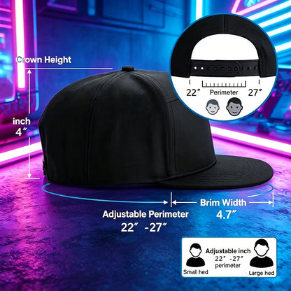 LED Party Hat App Controlled Programmable Light Up Hat, Custom Text Music Images for Rave Club Dance Halloween 4th of July Festival