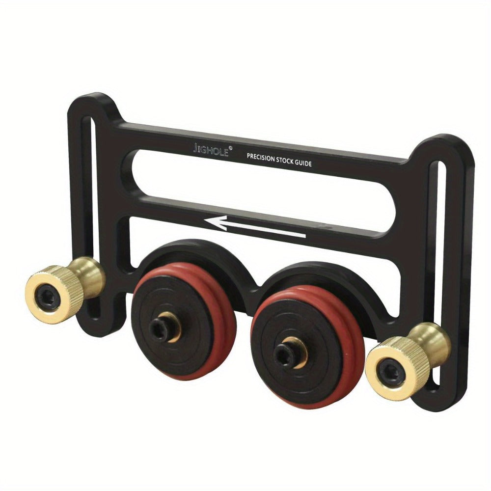 Feather Board Roller Guide for Table Saw, Aluminum Alloy One-Way Safety Stock Feeder with T-Track Mount