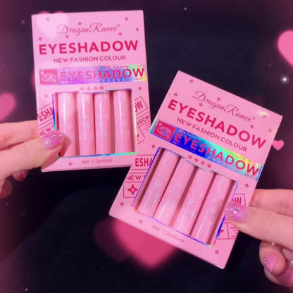 Dual-Color Eyeshadow Stick Set 6pcs Waterproof Two-Tone Eye Shadow Pencil, Smudge-Proof, Non-Fading