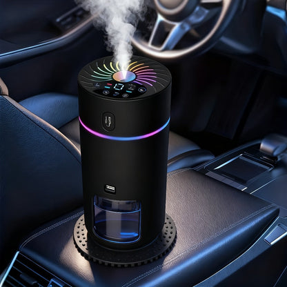 USB Cool Mist Humidifier with Color-Changing Night Light, Portable Desktop Car Aromatherapy Humidifier Nano Fine Mist Facial Steamer
