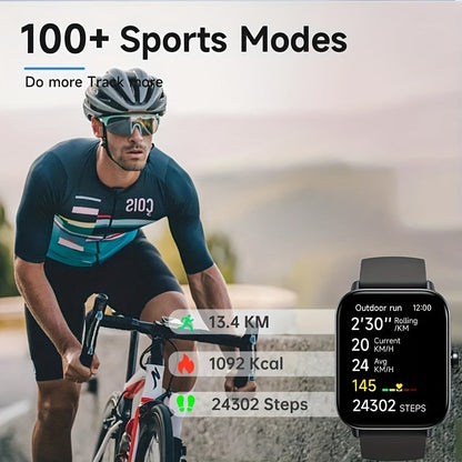 Smartwatch Couple's Set with Voice Assistant – Wireless Calling, Built-in Speaker, Music Control, Fitness Tracker – Matching His