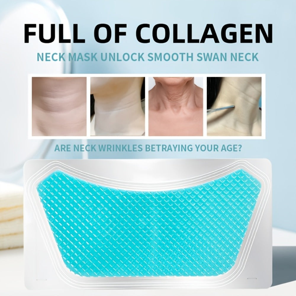 Neck Mask Patch 5pcs & Lifting, Bio Collagen, Bee Venom & 4-in-1 Retinol Gel Patch, Reduces Wrinkles & Sagging