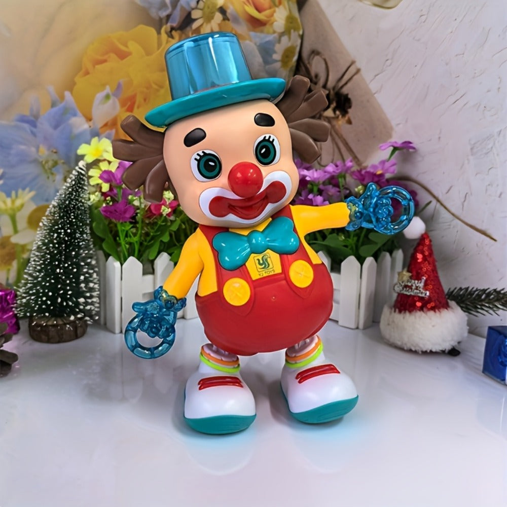 Dancing Clown Toy Doll with Light & Music, Swinging Fidget Toy for Kids Boys & Girls, Funny Weird Halloween Decoration