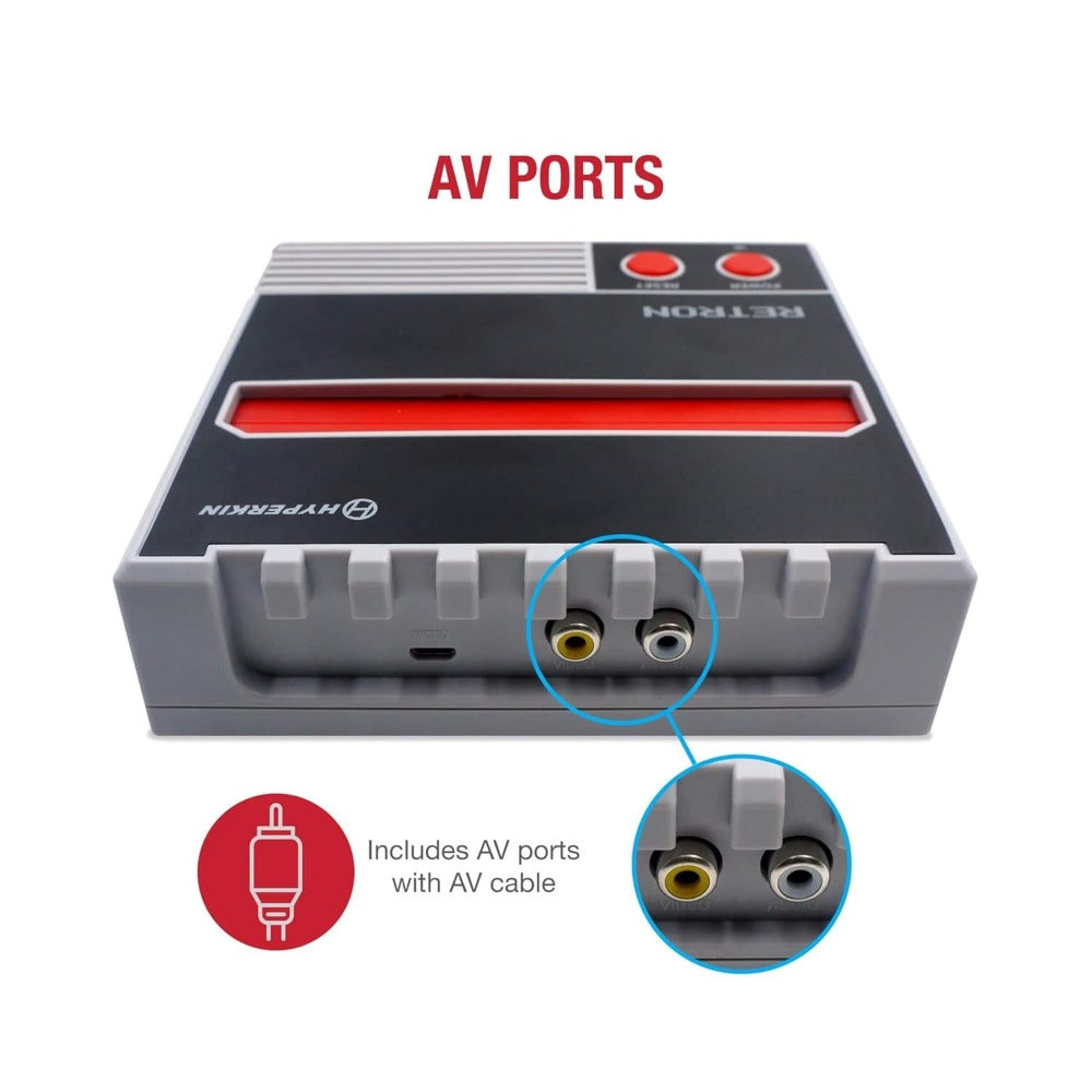 Hyperkin RetroN 1 AV Gaming Console for NES, Play Original NES Cartridges on Modern TVs, Retro 8-Bit Nintendo Entertainment System Clone
