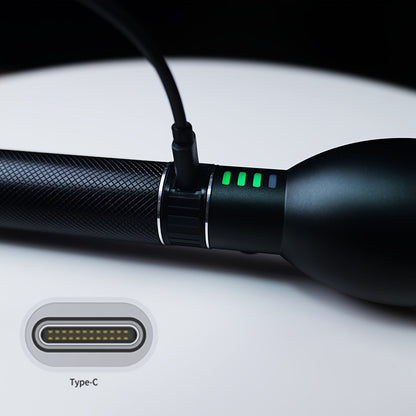 Rechargeable Flashlight 4000mAh Long Battery Life, High- Built-In Battery Outdoor Torch for Entryways, Bedrooms and Living Spaces