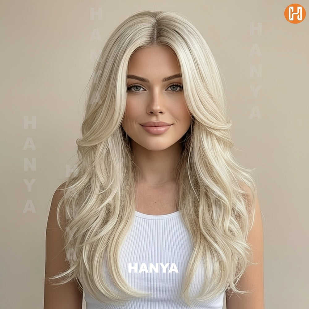 Synthetic Wig Long Style, Six Color Choices with 24-Inch Length for Parties with Model-Specific Color, Length and Cap Options