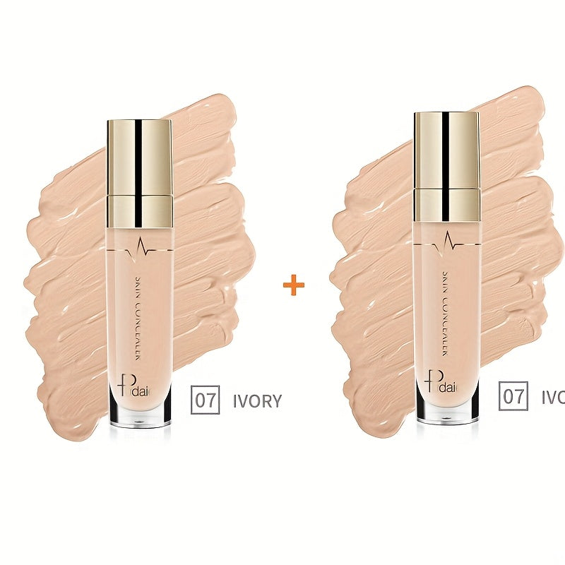 Under Eye Concealer 2PCS Set – Dark Circles & Wrinkle Coverage Waterproof Long-Lasting Liquid Concealer Stick with Plant Squalane