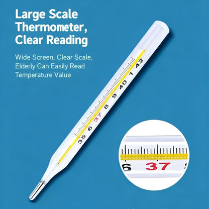 Digital Indoor Thermometer 4 Pack - Large Display Room Thermometer with Accurate Fast Reading, Glass Sensor