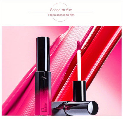 Semi-Matte Liquid Lip Color in Six Numbered Shades with 9.3cm Gradient Tube and Wand Applicator