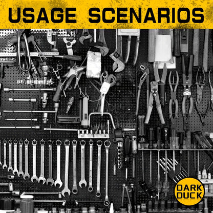 Black Metal Pegboard Wall Organizer Set with Hooks 66/100pcs, 12x24 Inch Wall Mounted Pegboard Kit for Garage Workshop Tool Storage