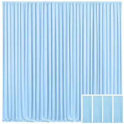 Elegant Fabric Backdrop Curtains 4pcs with Poles 59x85in Non-Transparent Wrinkle-Free Party Photo for an Everyday Personal Care Routine