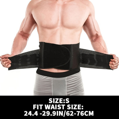 Weightlifting Belt for Men Women – Adjustable Gym Waist Support Belt with Hook-and-Loop Closure, Breathable Polyester Back Brace