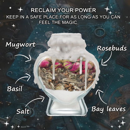 Dried Herbs for Witchcraft 50-Pack, Bulk Dried Flowers & Herb Kit for Wicca Beginners, Pagan Rituals
