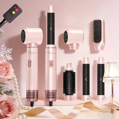 Hot Air Brush 5-in-1 Hair Dryer Brush - Ionic Blow Dryer Brush with Curling, Straightening & Volumizing