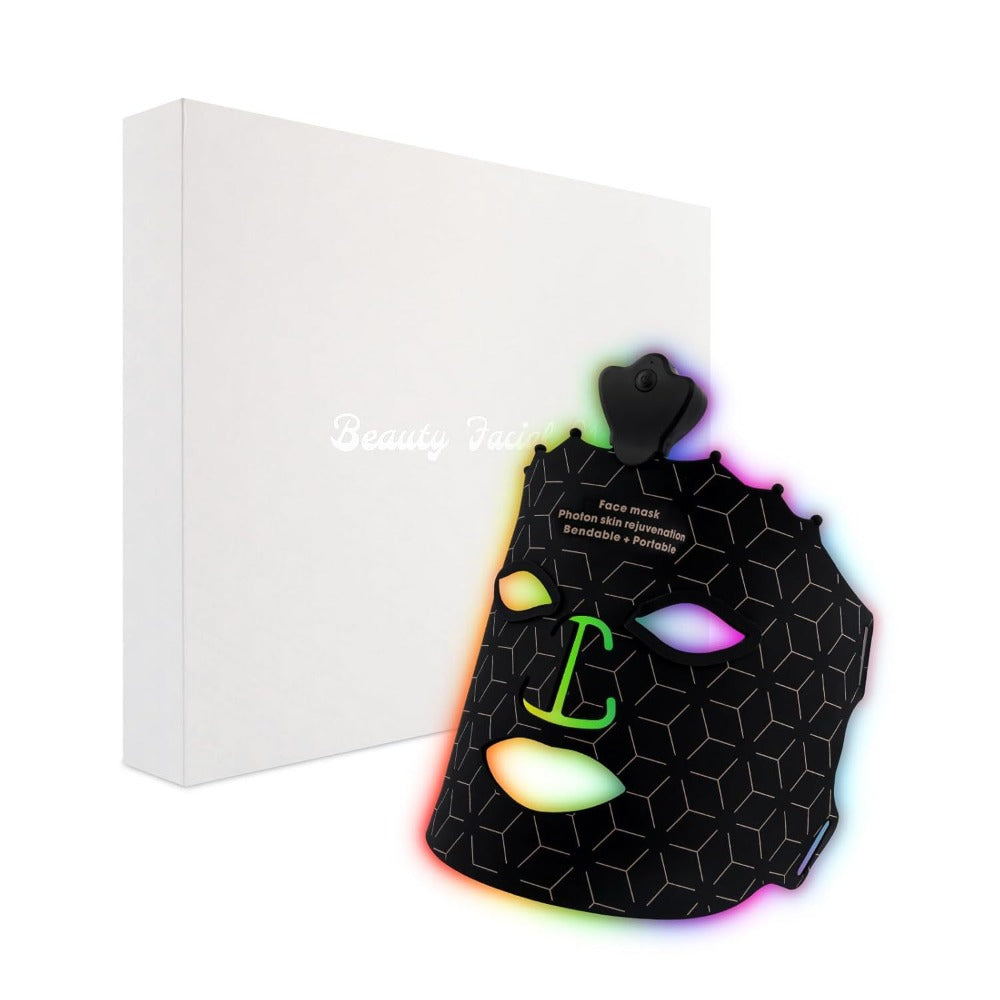 Red Light Therapy Face Mask 7 Color LED, FDA Cleared Silicone Mask for, Wrinkles, Acne & Skin Whitening