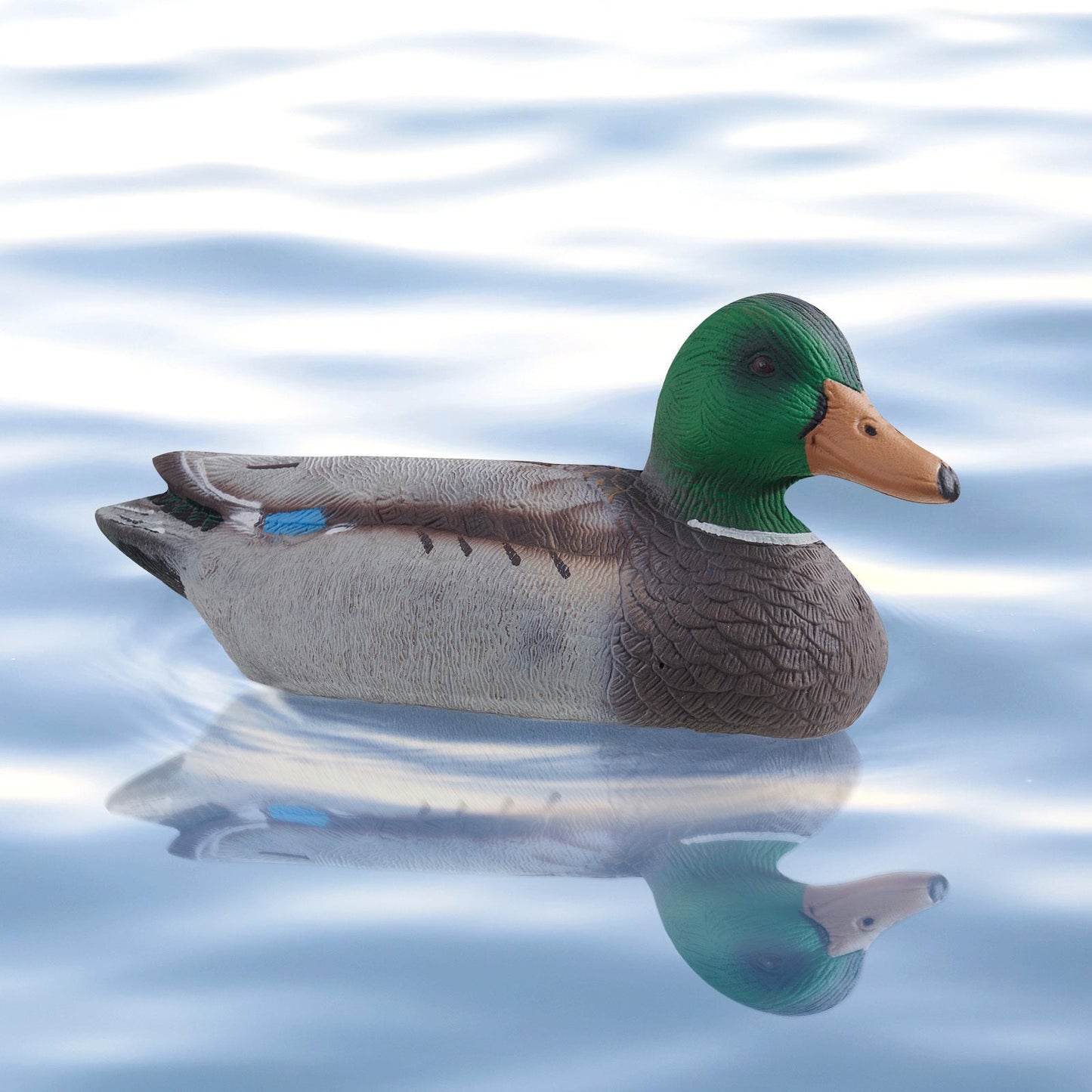 Duck Decoys 6-Pack – Realistic Floating Teal Decoy Set with Bionic Painting, XPE Compression Storage, 3 Male & 3 Female Ducks for Hunting