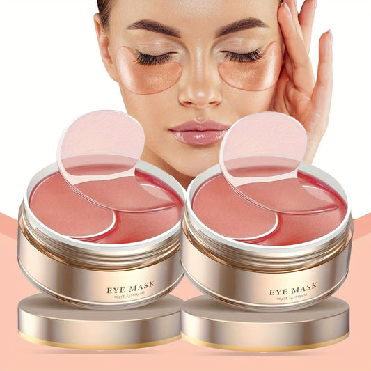 Caffeine Under Eye Patches 60pcs Depuffing Dark Circle Reducer with Hyaluronic Acid Collagen Glycerin Deep Hydrating Moisturizing Eye Mask
