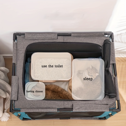 Plastic Pet Whelping Box & Indoor Playpen for Cats, Dogs, Kittens & Puppies, Assembleable, Ventilated