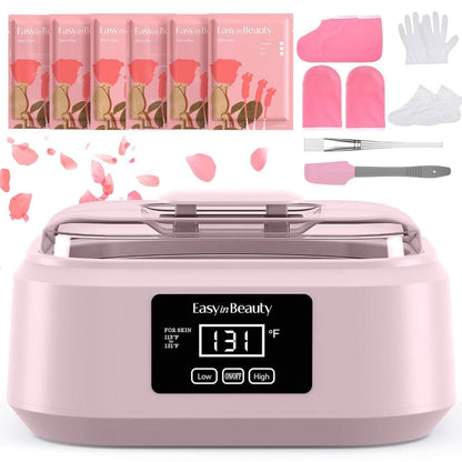 Paraffin Wax Warmer Kit 3000ml Touchscreen for Hands & Feet – Includes 6 Packs Refill Wax, Hot Wax Spa Bath for Arthritis Pain Relief & Deep
