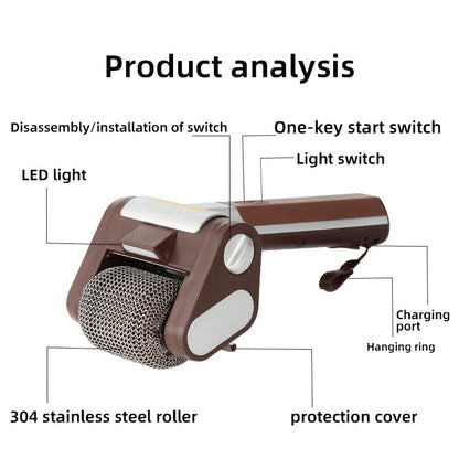 BBQ Grill Brush Electric Wireless Barbecue Cleaner Scraper for Grill Grates for Grilling, Camping and Outdoor Meals