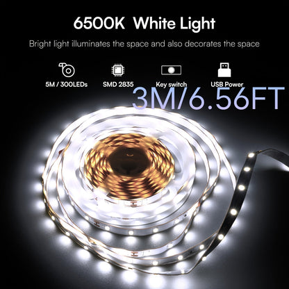 RGB LED Strip Lights Music Sync Color Changing for an Everyday Personal Care Routine, with the Listed Configuration